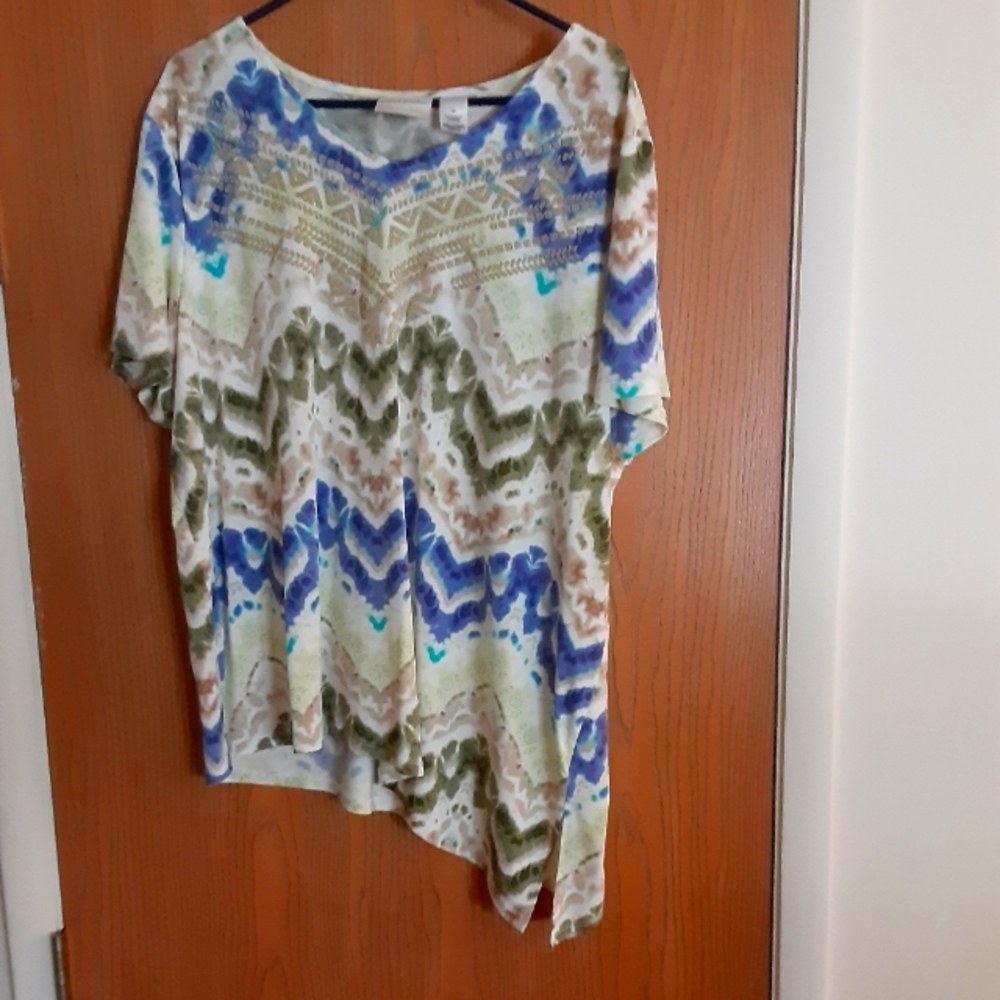 Alfred Dunner Multi Color top sz 2x